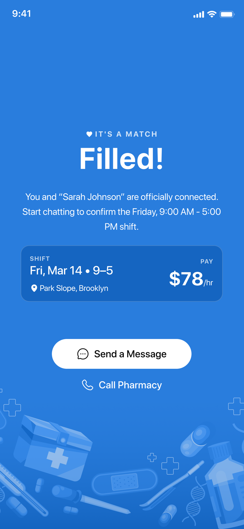 Filled app: Get Filled